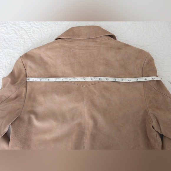 NWT Stetson Fringe Suede Leather Jacket Light Tan Size L - Picture 16 of 16